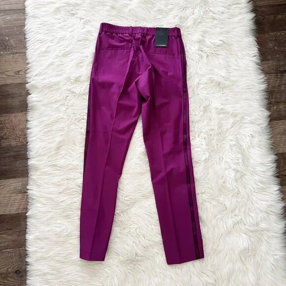 J. Lindeberg Stuart Men's 33x32 Side Stripe Golf Pant GMPA06876 Q266 Purple NEW - Picture 6 of 12